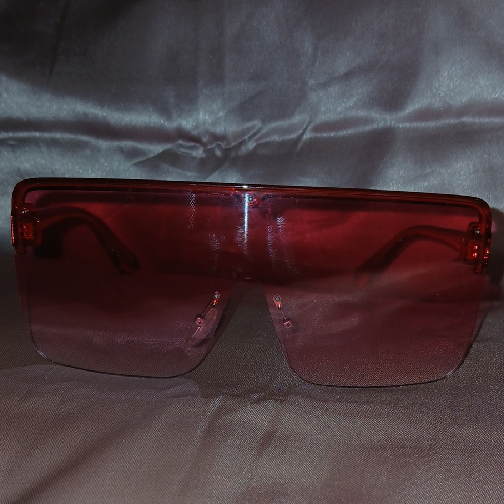 Red Oversized Sunglasses